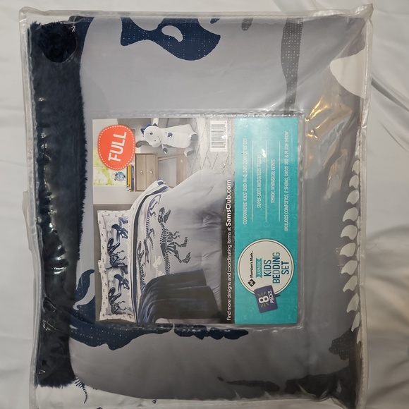 MEMBER'S MARKSAM'S CLUB Bedding Members Mark Dino Kids Bedding Set Bed In A Bag 8 Piece